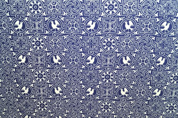 Collection folder A4 Bertl, blue folder, white pigeons